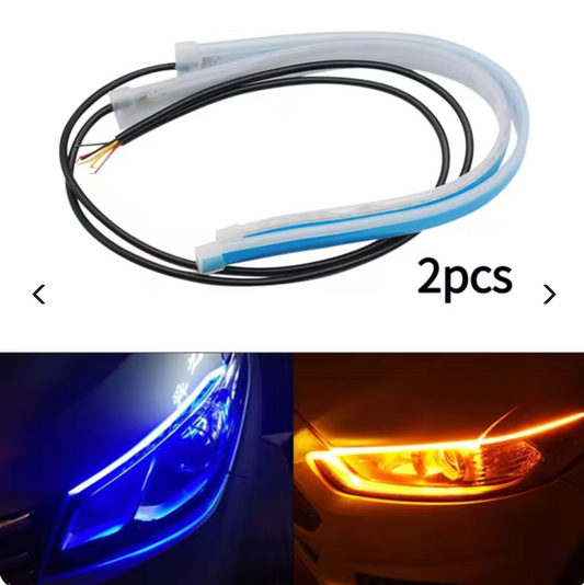 Dynamic LED Flexible Headlight Turn Signals 2pcs